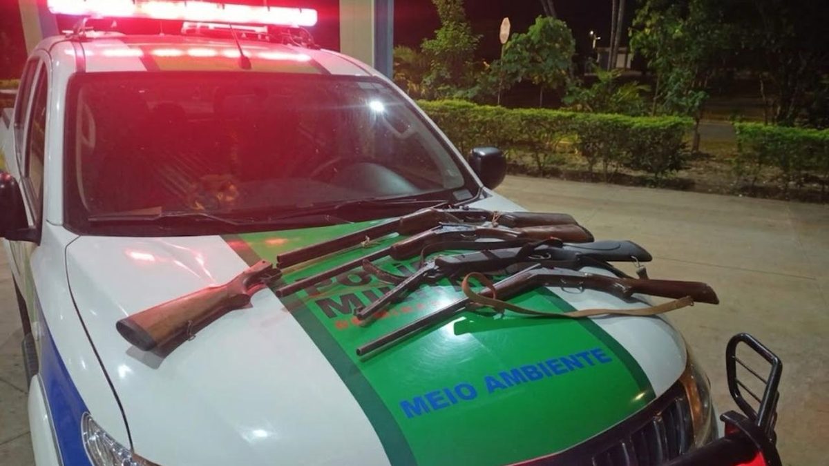 Operação ambiental apreende quatro armas na zona rural de São Sebastião do Paraíso